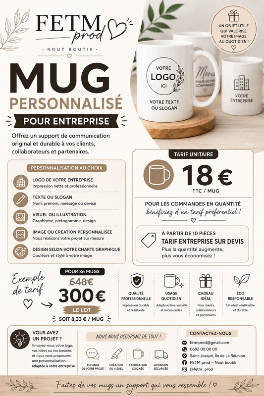MUG ENTREPRISE ( minimum 36 )