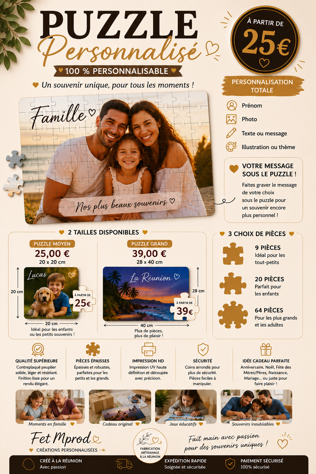 PUZZLE PERSONNALISE GRAND