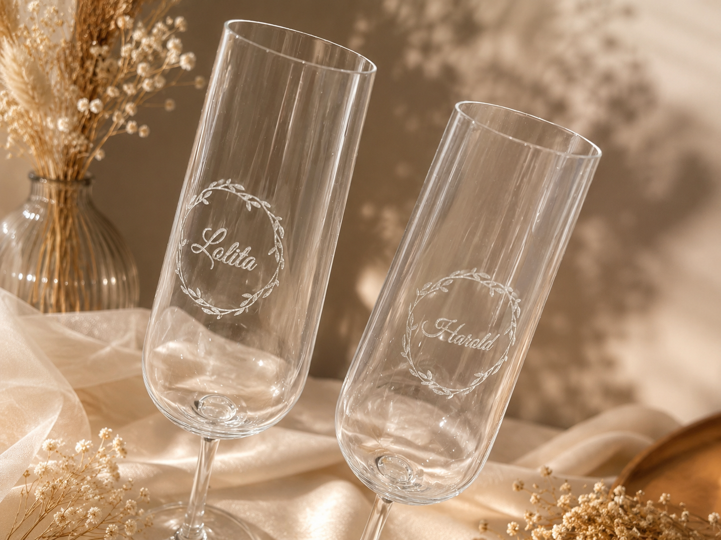 DUO FLUTES DE CHAMPAGNE