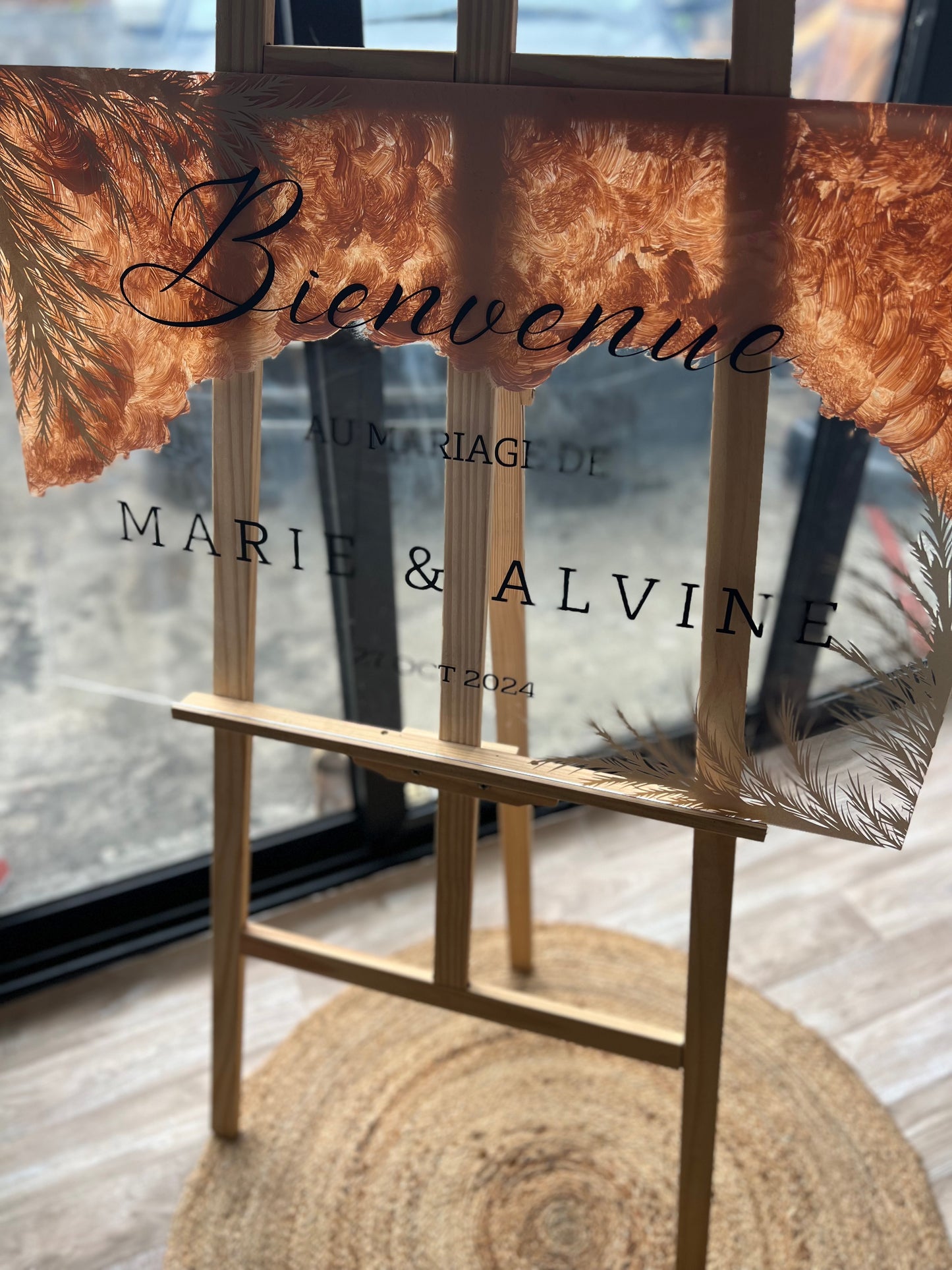 PANNEAU DE BIENVENUE PLEXIGLASS 50 PAR 70
