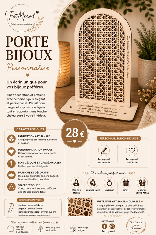 PORTES BIJOUX PERSONNALISES
