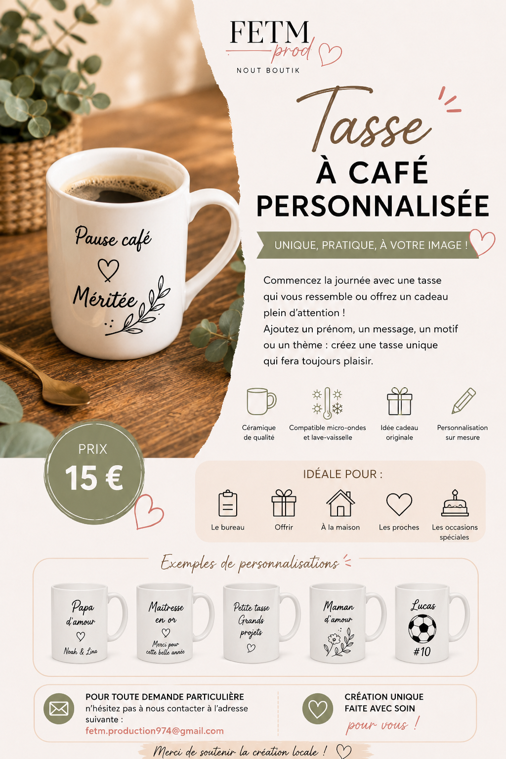 TASSE A CAFE PERSONNALISEE