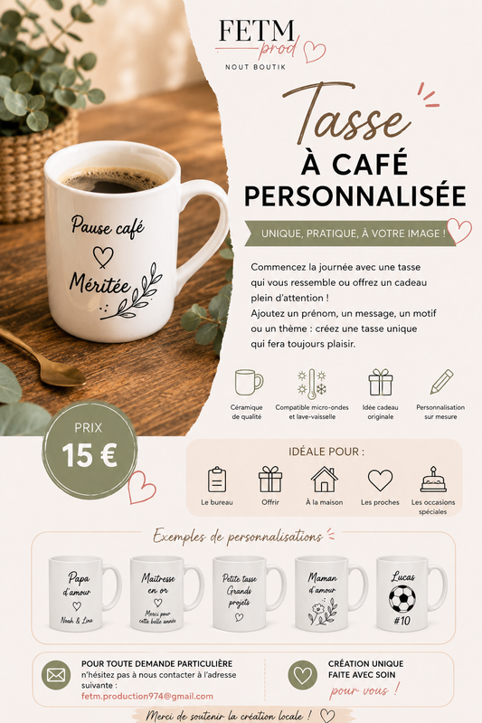 TASSE A CAFE PERSONNALISEE